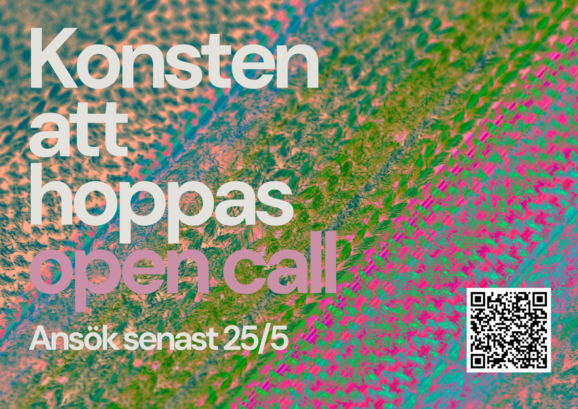 Bilden är en affisch för Konsten att hoppas